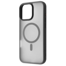 Чехол iPhone 16 Pro Max WAVE Matte Insane Case with Magnetic Ring Gray