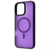 Чохол iPhone 16 Pro WAVE Matte Insane Case with Magnetic Ring Deep Purple