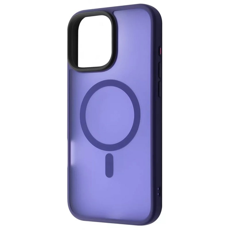 Чехол iPhone 16 Pro WAVE Matte Insane Case with Magnetic Ring Midnight Blue