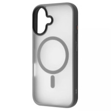 Чехол iPhone 16 WAVE Matte Insane Case with Magnetic Ring Gray