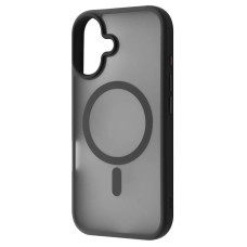 Чехол iPhone 16 WAVE Matte Insane Case with Magnetic Ring Black