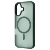 Чехол iPhone 16 WAVE Matte Insane Case with Magnetic Ring Green