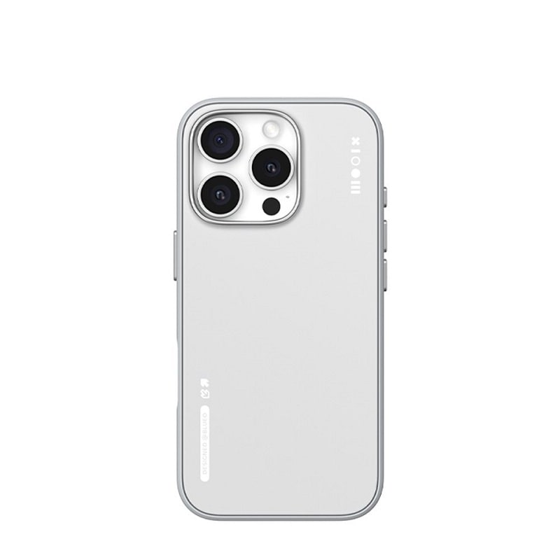 Чехол iPhone 16 Pro Max Blueo BL045 Dual-Color Liquid Silicone Magnetic Series White