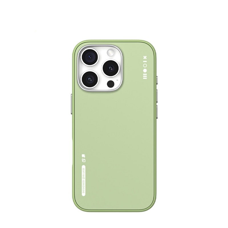 Чехол iPhone 16 Pro Max Blueo BL045 Dual-Color Liquid Silicone Magnetic Series Green
