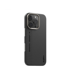 Чехол iPhone 16 BL011 Blueo Bi-Texture Magnetic 600D Air Aramid Fiber Black/Gray