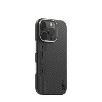 Чехол iPhone 16 Plus BL011 Blueo Bi-Texture Magnetic 600D Air Aramid Fiber Black/Gray