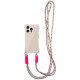 Чехол iPhone 16 Pro Max (6.9) TPU CrossBody with straps Antique White