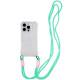Чехол iPhone 16 Pro (6.3) TPU CrossBody with straps Transparent