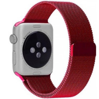 Ремешок Apple Watch 38mm Milanese Loop Metal Red