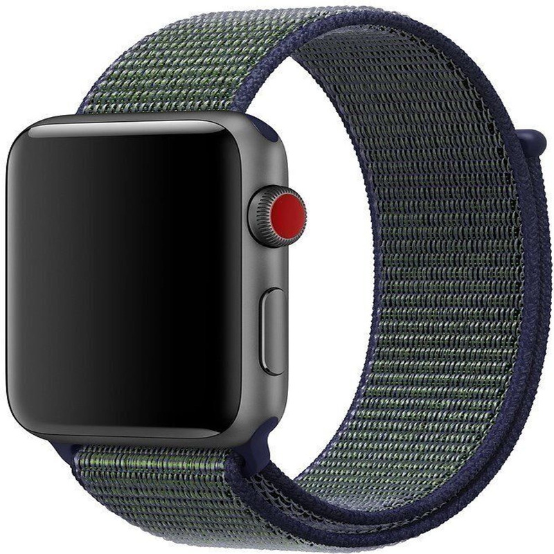 Ремешок Apple Watch 38mm Nylon Sport Loop Forest Green