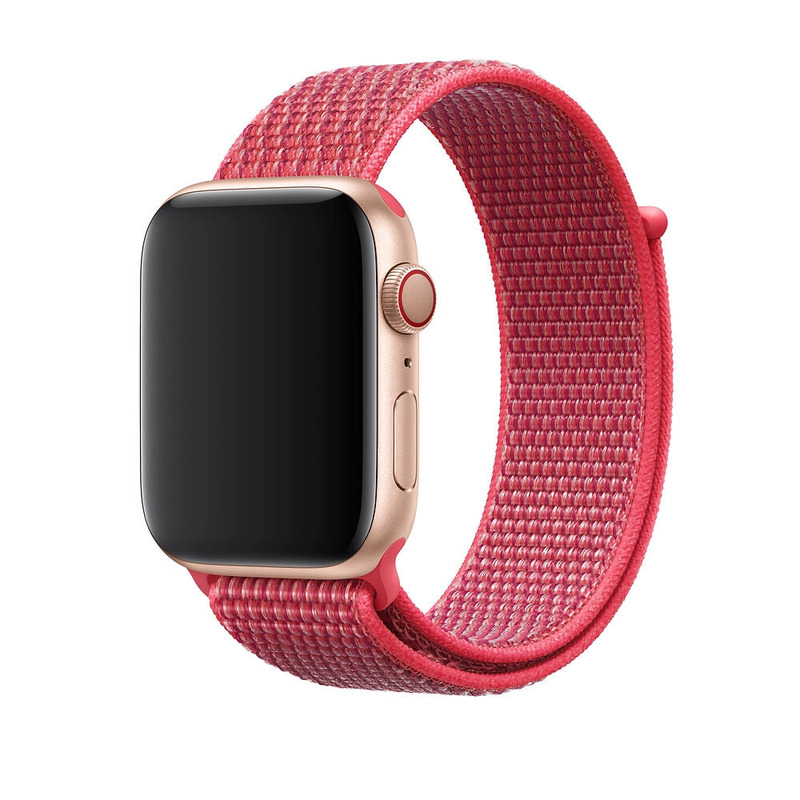 Ремешок Apple Watch 38mm Nylon Sport Loop Hibiscus