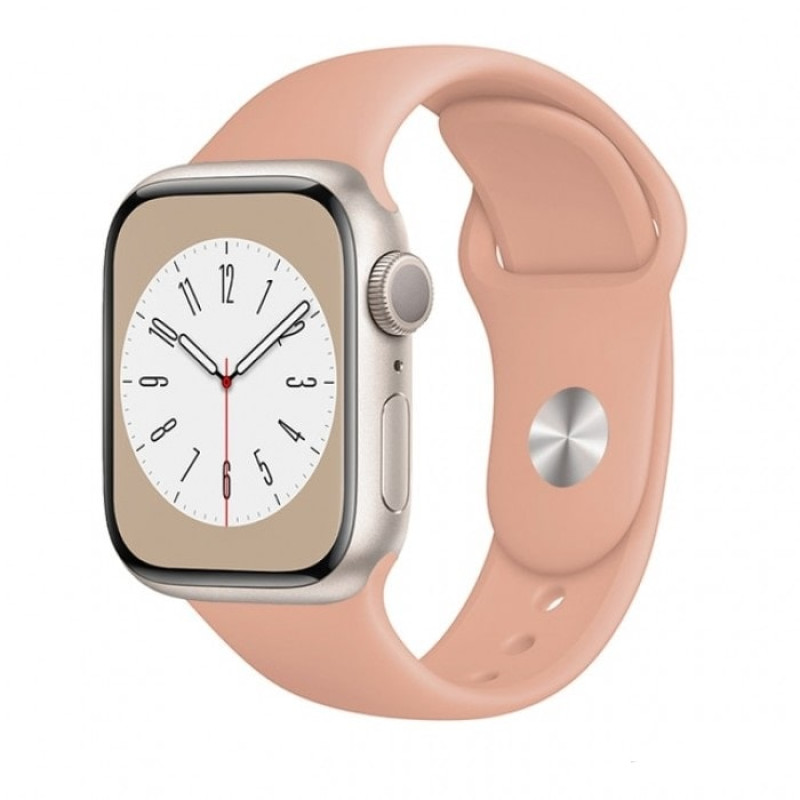 Ремешок Apple Watch 38/40/41mm (S) Silicone Sport Band Pink Sand