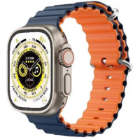 Ремінець Apple Watch 42/44/45mm Gear 4 Midnight Blue/Orange