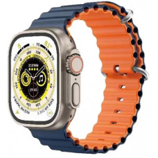 Ремінець Apple Watch 42/44/45mm Gear 4 Midnight Blue/Orange