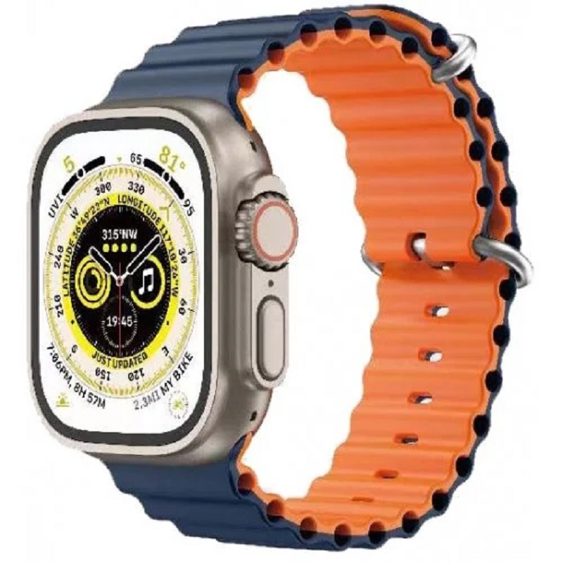Ремешок Apple Watch 42/44/45mm Gear 4 Midnight Blue/Orange
