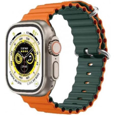 Ремінець Apple Watch 42/44/45mm Gear 4 Orange/Olive Green