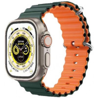 Ремінець Apple Watch 42/44/45mm Gear 4 Olive Green/Orange