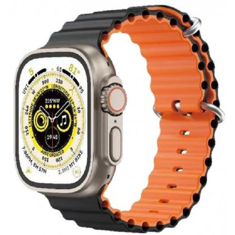 Ремешок Apple Watch 42/44/45mm Gear 4 Black/Orange
