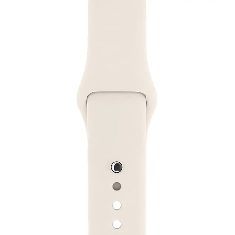 Ремінець Apple Watch 42/44/45/49mm (S) Silicone Sport Band Antique White