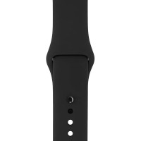 Ремінець Apple Watch 42/44/45/49mm (S) Silicone Sport Band Black
