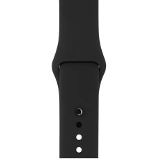 Ремінець Apple Watch 42/44/45/49mm (S) Silicone Sport Band Black
