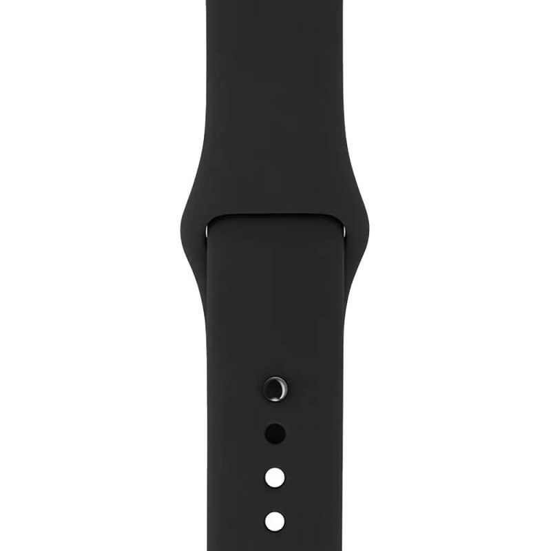 Ремешок Apple Watch 42/44/45/49mm (S) Silicone Sport Band Black