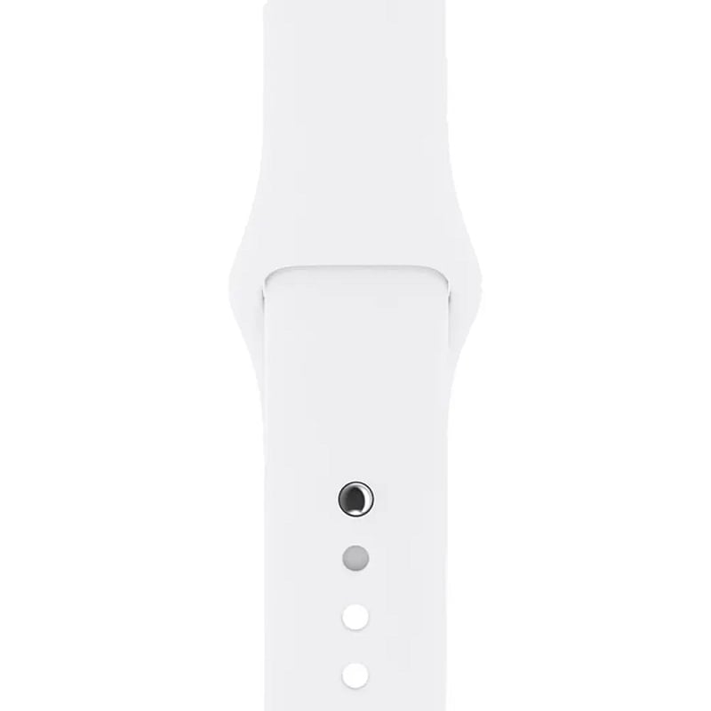 Ремешок Apple Watch 42/44/45/49mm (S) Silicone Sport Band White