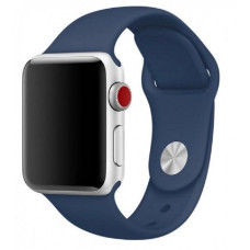 Ремінець Apple Watch 42/44/45/49mm Silicone Sport Band Navy Blue