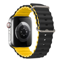 Ремінець Apple Watch 49/42mm 49mm Ocean Band Black Yellow
