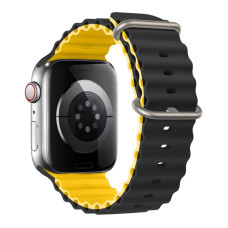 Ремінець Apple Watch 49/42mm 49mm Ocean Band Black Yellow