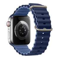Ремешок Apple Watch 49/42mm 49mm Ocean Band Dark Navy Blue+Light Navy Blue