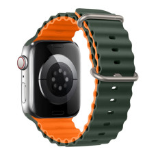 Ремінець Apple Watch 49/42mm 49mm Ocean Band Green Orange