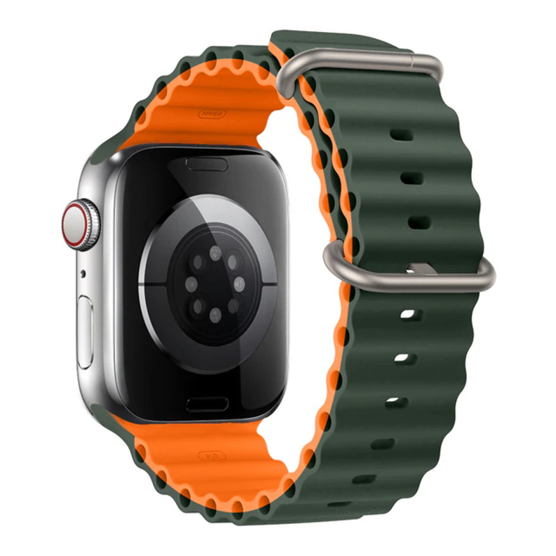 Ремешок Apple Watch 49/42mm 49mm Ocean Band Green Orange