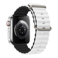 Ремінець Apple Watch 49/42mm 49mm Ocean Band White Black