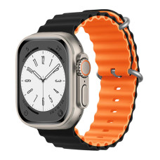 Ремінець Apple Watch 49/42mm 49mm Ocean Band Black Orange