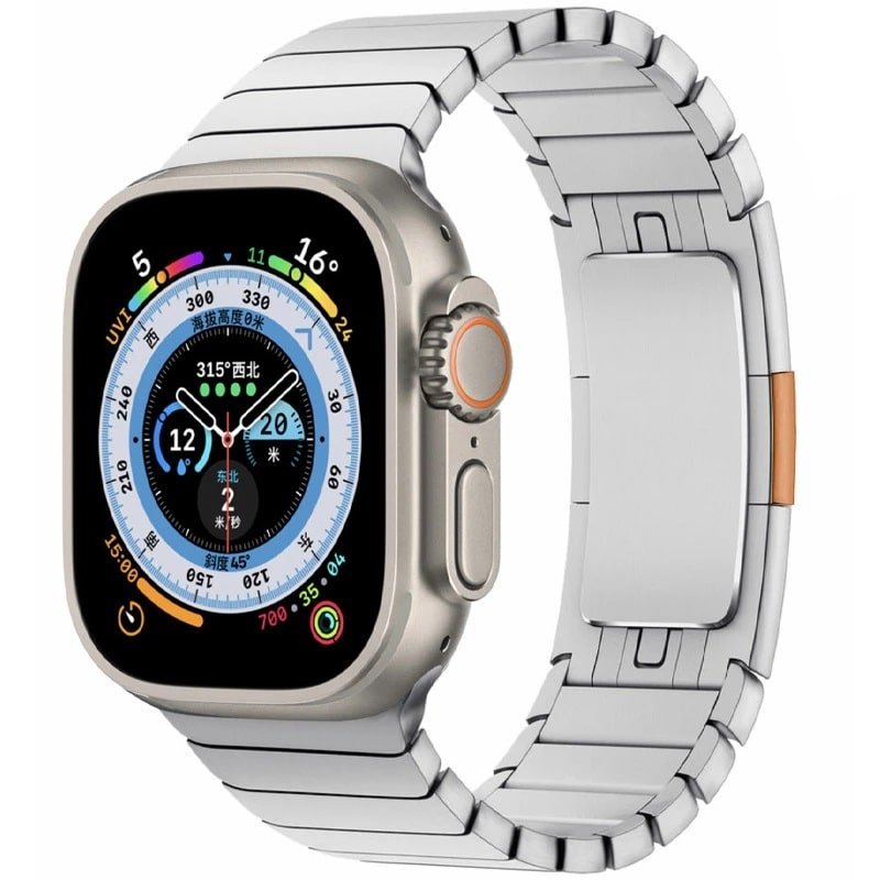 Ремінець Apple Watch 42/44/45/46/49mm Steel (ser.1-3) Silver