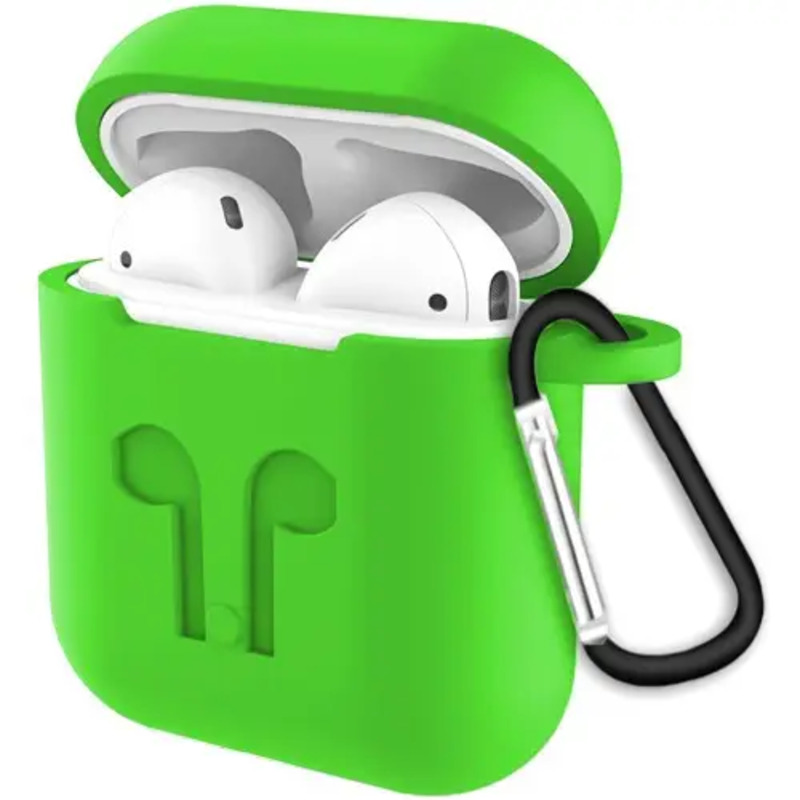 Чохол AirPods 1/2 Silicone case Full Green