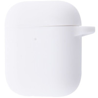 Чехол AirPods 1/2 Silicone case Full White