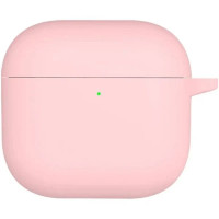 Чехол AirPods 4 Silicone case Full Light Pink