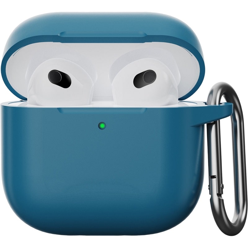 Чехол AirPods 4 Case (с карабином), Lake Blue