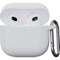 Чехол AirPods 4 Case (с карабином), White