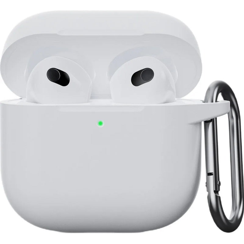 Чехол AirPods 4 Case (с карабином), White