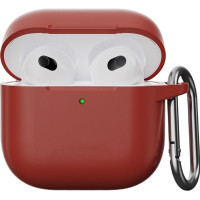 Чохол AirPods 4 Case (з карабіном), Marsala