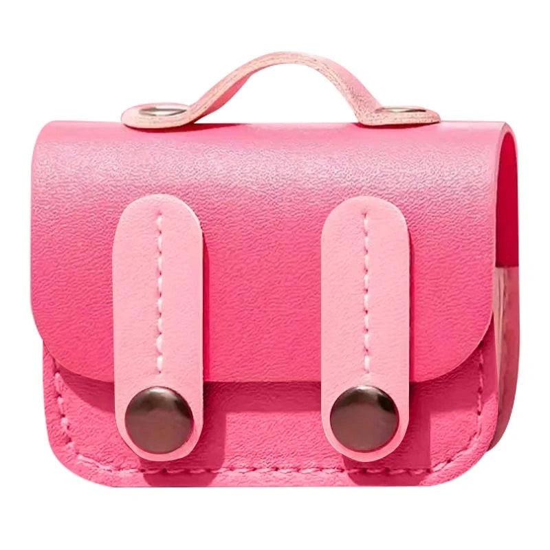 Чехол AirPods 4 Leather Case Briefcase Pink