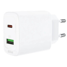 МЗП Acefast A25 USB-C+USB-A PD 20W White
