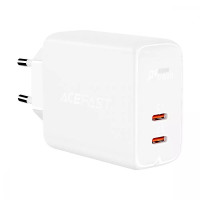 СЗУ Acefast A9 USB-C+USB-C PD 40W White