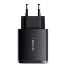 МЗП Baseus Compact Quick Charger 30W QC+ PD (1Type-C + 2USB) Black