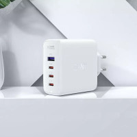 СЗУ Acefast A37 3xUSB-C + USB-A + кабель USB-C to USB-C 100w White