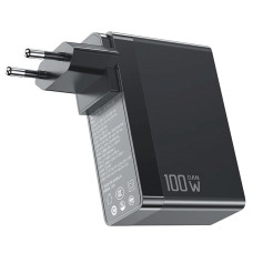 МЗП Mcdodo (CH-8105 Pro) GaN 3-Port Fast Charger 2xUSB-C+USB 100W (with cable USB-C) Black