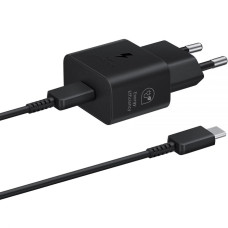 Зарядний пристрій Samsung 25W Power Adapter (w C to C Cable) Black